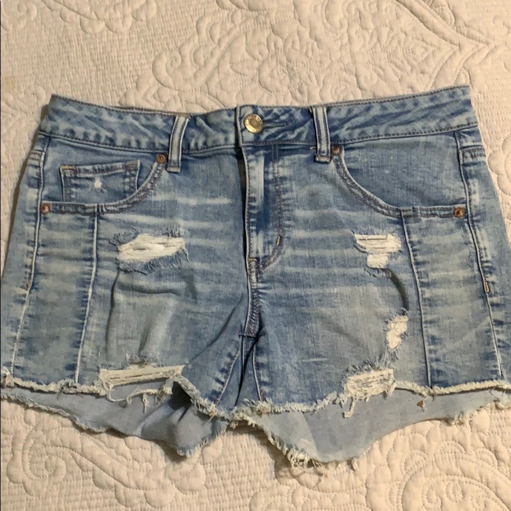 American Eagle Distressed Denim Shorts